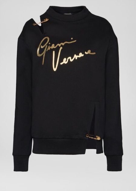 Versace Safety Pin GV Signature Sweatshirt Dam - 581362BFX